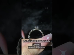 Anneaux en argent CZ 925 avec une largeur de bande de 2-3 mm et une forme de chevron