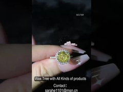 Anneaux de promesse de fiançailles éternelles Radiant Cutting 2.3g 925 Anneaux en argent CZ pour femmes