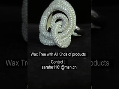 Forme annulaire 7.59g 925 Anneaux en argent CZ Rings en rhodium Plaqué à boucle infinie
