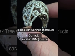 8Une bague de fiançailles de 35 g de zirconium ovale AAA 1,5 carats CZ