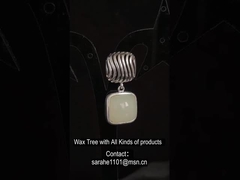 10x10mm coussinette en jade blanc boucles d'oreilles en argent 925 style minimaliste