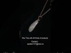 Élégant pendentif en forme de larme en argent 925 avec Sparkle CZ