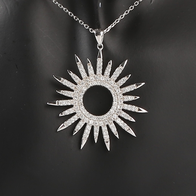 Bijoux pendants de pendentif de photo d'un dieu soleil de mode de collier d'un dieu soleil simple