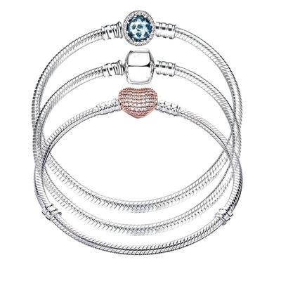 Le bracelet de la CZ d'argent du concepteur 925 charme le cadeau de DIY perlé