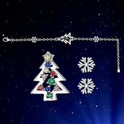 Bracelets d'arbre de Noël pour l'étoile Jingle Bell Adjustable Xmas de flocon de neige de filles d'enfants