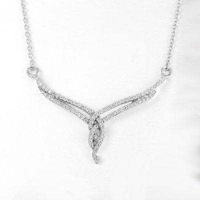 Pour femmes, pendentif en zircon 925 argent CZ