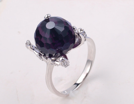 925 Anneaux de pierre d'agate noire argentée pour femmes Unisexe anniversaire de fête décontractée - Variété de formes disponibles