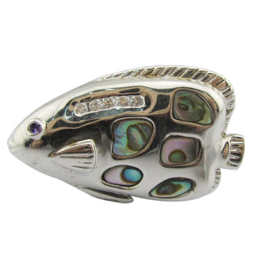 Coloriage en coquille argentée pendentif en pierre précieuse collier en cristal de zircon pour les fêtes de tous les jours