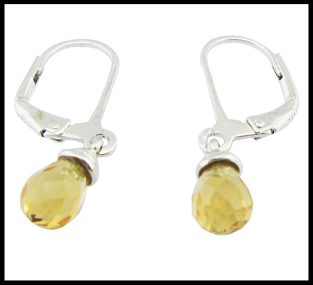 Boucles d'oreilles en argent portable Sterling CZ Style à la mode et vintage Fils français Boucle d'oreille CZ