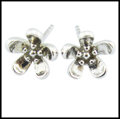 Portable 925 Argent CZ Boucles d'oreilles Stud Boucles d'oreilles Petit avantage véritable boucles d'oreilles en argent sterling petites boucles d'oreilles en argent