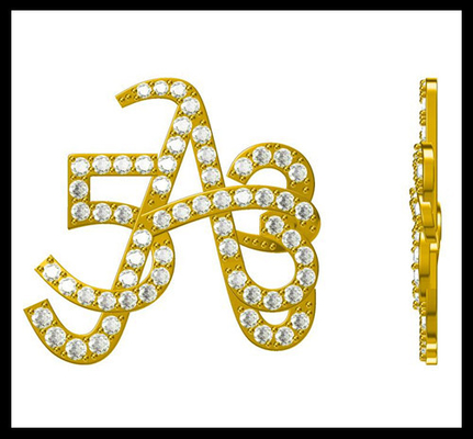 Intricate classique 925 argent CZ broche ronde Pour anniversaire réunion d'affaires Cz broche jolie boîte cadeau