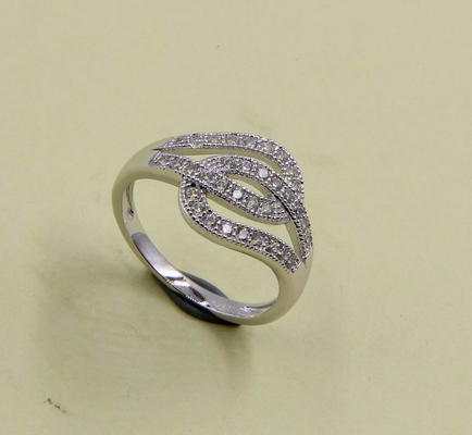 Radiant Cut Pear CZ Anneaux en argent sterling pur 925 taille de pierre 1,0-2,0 mm anneaux en argent gravé anneaux en argent
