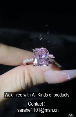 Rose coussin de pierre principale Moissanite bague de fiançailles Unisexe joaillerie fine bague ou décorations 925 Argent CZ bague de mariage pour unisexe Mariage de sexe diamant argent diamant bague 925 Sterling