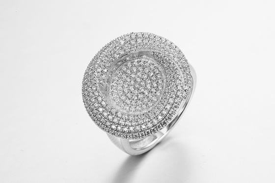 disque Tiffany Interlocking Circles Ring de 6.8g Sterling Silver Open Circle Ring
