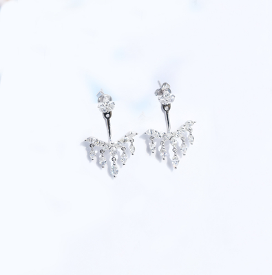 Diamant à double fonction d'oeil de cheval de Diamond Earrings 1.5ct 2.8gram de l'or 18K