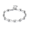 Bracelet argenté de Tiffany Couple Bracelets Flower 925 CZ pour des femmes