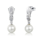 Pearl Series 925 Silver CZ Pearl Boucles d'oreilles Boucles d'oreilles en nacre pour femme