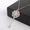 Le collier pendant de la CZ de la plus défunte clé de coeur pour des femmes charment 925 Sterling Silver Pendant