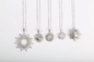 Le pendant formé par Sun argenté du pendant 925 savoureux pour le collier d'amour de DIY charme Valentine Gift Heart