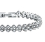 Diamant de Roman Chain Heart Designs 925 Sterling Silver Tennis Bracelet Zirconia