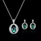 S925 des femmes de papillon de Sterling Silver Jewelry Set Pearl de collier de mode 925 boucles d'oreille