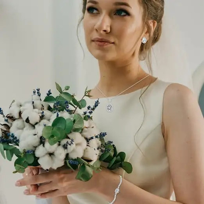 Collier de larme de Zircon et boucles d'oreille de luxe élégants, ensemble du mariage des femmes de mode