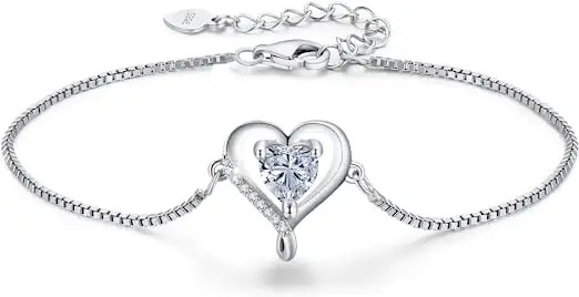 La CZ hypoallergénique 925 Sterling Silver Bracelet pour l'anniversaire de mariage de partie