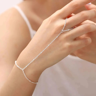 Le concepteur personnalisé par bracelet argenté simple de femmes élégantes 925