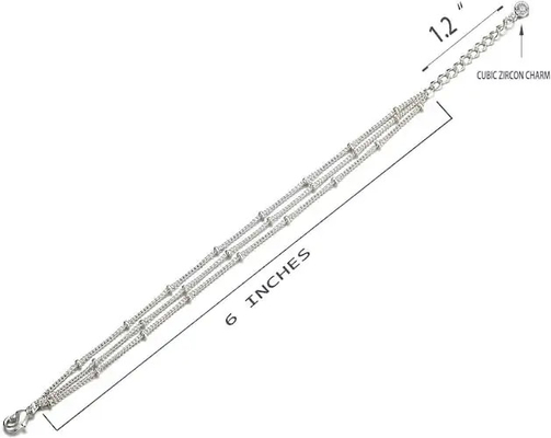 Concepteur simple de mode du bracelet de Diamond Women sensible de charme