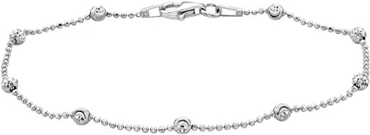 1.8g bracelet argenté Crescent Chain Designer de la perle des femmes 925