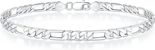 Solide de bracelet du cadeau des femmes de S de Sterling Silver Men des bijoux 925 de mode '