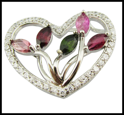 Pendant de pierre précieuse d'argent 925 Pour votre savoir-faire