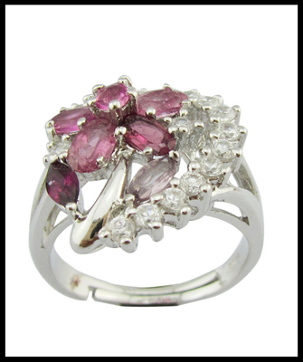 Type de bijoux Anneaux 925 Anneaux en pierre précieuse en argent Anneaux en pierre précieuse en argent pour les fêtes
