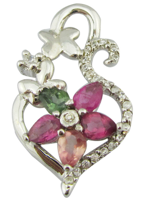 Collier en tourmaline coloré pour une fête de mariage de tous les jours - Simple mais élégant