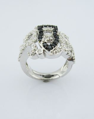 Élégance Rhodium plaqué 925 bijoux en argent ensemble design classique Bezel Setting Stud boucles d'oreilles