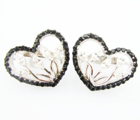 Élégante série AAA Cube Zirconia Stud Boucles d'oreilles Argent 925 Joaillerie Ensemble de collier en argent sterling et ensembles d'oreilles pour mariée