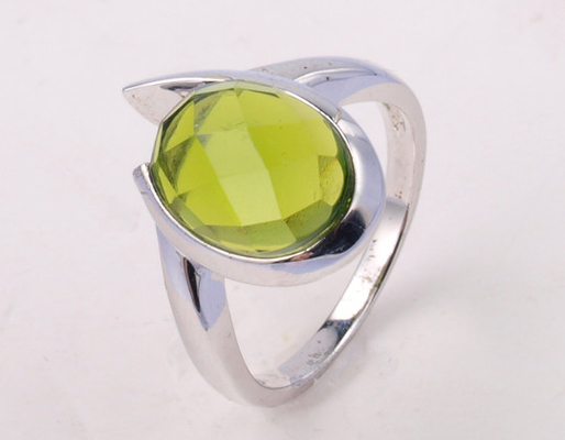 Anneaux en pierre précieuse en argent 925 pour fêtes occasionnelles et anniversaires
