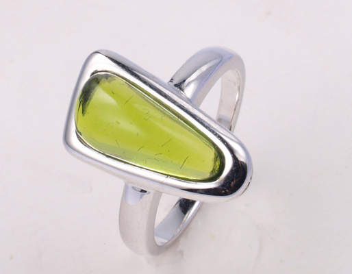 Agate noire pierre précieuse 925 Anneaux en argent avec placage au rhodium Anneaux en argent sterling en argent sterling avec pierre