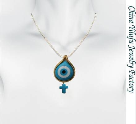 Collier à pendentif turquoise naturel Argent 925 Jeu de bijoux avec chaîne de 18 pouces / placage au rhodium