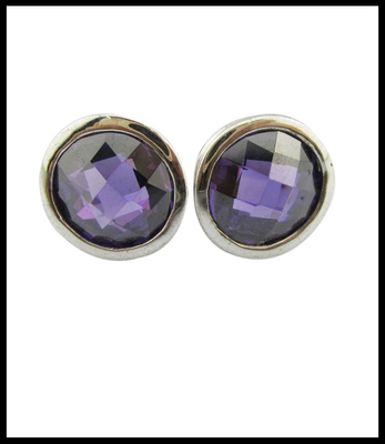 Boucles d'oreilles en pierre précieuse colorées en argent sterling léger bijoux pour femmes