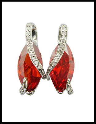 Des boucles d'oreilles de pierre d'argent Sterling élégantes des boucles d'oreilles de pierre précieuse Sterling Silver Drop