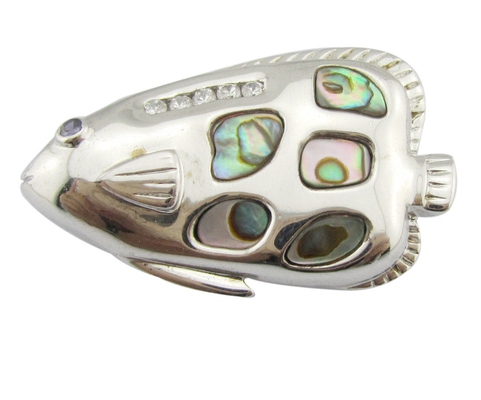 Coloriage en coquille argentée pendentif en pierre précieuse collier en cristal de zircon pour les fêtes de tous les jours