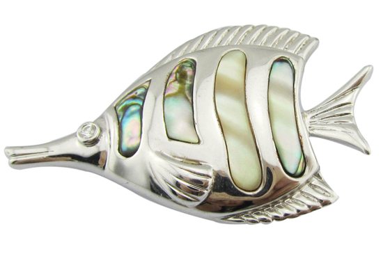 Élégante pierre précieuse en zircon pendentif en argent gravé au laser Logo en coquille bijoux en pierre en forme irrégulière