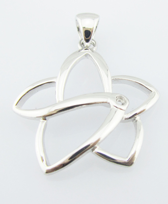 Collier à perles en argent CZ
