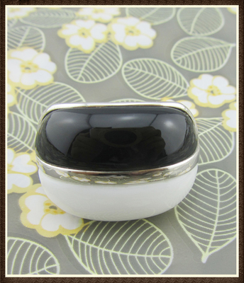 Anneaux de pierres précieuses en argent ovale 925 pour les célébrations occasionnelles et d'anniversaire Agate noir et blanc Agate Sterling Anneaux en argent