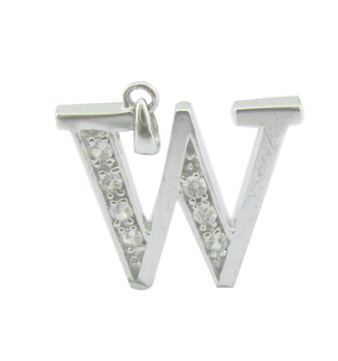 Jeux de lettres 925 Argent CZ Pendentif Pour les vacances d'été