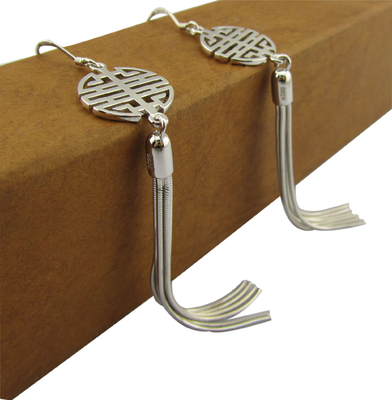 Fashion 925 Silver CZ Boucles d'oreilles pour les occasions décontractées bijoux bricolage
