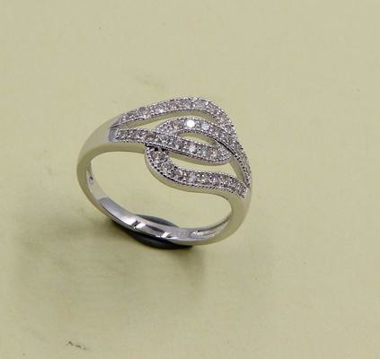 Radiant Cut Pear CZ Anneaux en argent sterling pur 925 taille de pierre 1,0-2,0 mm anneaux en argent gravé anneaux en argent