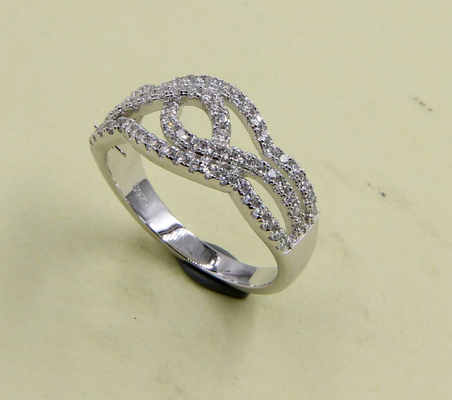 Argent Main 925 Argent CZ Anneaux pour bijoux ou décorations argent sterling bague d'amour pour femmes bagues en argent Cool Ring