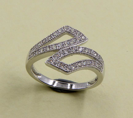 Anneaux en zirconium cubique AAA en argent sterling 925 Anneaux en argent sterling